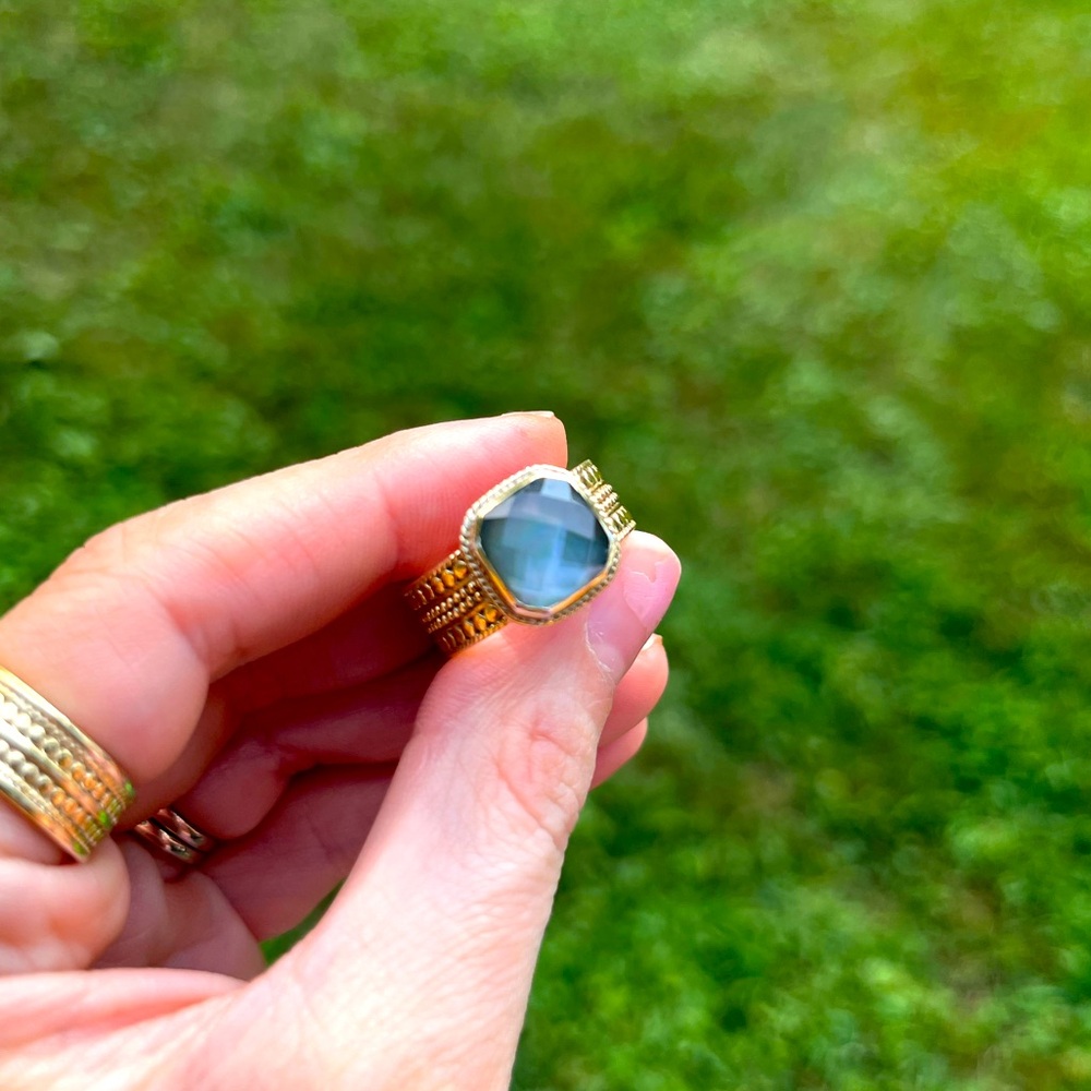 Anna Beck Gray Quartz Ring